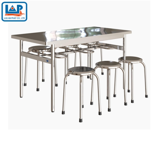 Bàn ăn Inox BA04
